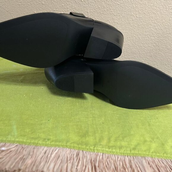 Massimo Dutti Leather Western Style Cowboy Boots Size EU 39 US 8 NEW With Tags - Picture 10 of 11